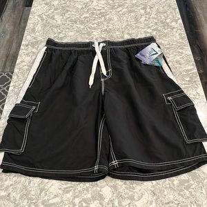 Men’s Kanu Surf XL Black Barracuda Swim Trunks